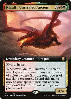 🔥 Klauth, Unrivaled Ancient Dungeons & Dragons- Commander decks Bordless